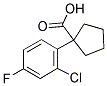 1-(2-CHLORO-4-FLUOROPHENYL)CYCLOPENTANECARBOXYLIC ACID Struktur