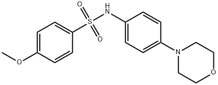 4-METHOXY-N-(4-MORPHOLINOPHENYL)BENZENESULFONAMIDE Struktur