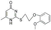 2-([2-(2-METHOXYPHENOXY)ETHYL]THIO)-6-METHYLPYRIMIDIN-4(1H)-ONE Struktur