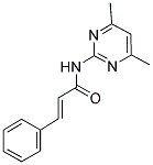 N-(4,6-DIMETHYLPYRIMIDIN-2-YL)-3-PHENYLPROP-2-ENAMIDE Struktur