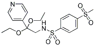 N-[2,2-DIETHOXY-2-(PYRIDIN-4-YL)ETHYL]-4-(METHYLSULPHONYL)BENZENESULPHONAMIDE Struktur