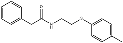 N-(2-[(4-METHYLPHENYL)SULFANYL]ETHYL)-2-PHENYLACETAMIDE Struktur