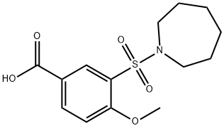 3-(AZEPANE-1-SULFONYL)-4-METHOXY-BENZOIC ACID Struktur