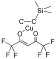 COPPER I HEXAFLUOROPENTANEDIONATEVINYLTRIMETHYLSILANE COMPLEX-COPPER II HEXAFLUOROPENTANEDIONATE Struktur