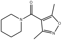 (3,5-DIMETHYLISOXAZOL-4-YL)(PIPERIDINO)METHANONE Struktur