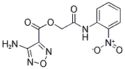 2-[(2-NITROPHENYL)AMINO]-2-OXOETHYL 4-AMINO-1,2,5-OXADIAZOLE-3-CARBOXYLATE Struktur