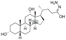 5-BETA-CHOLANIC ACID-3-ALPHA, 12-ALPHA-DIOL HYDRAZIDE Struktur