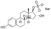 1,3,5(10)-ESTRATRIEN-3,16-ALPHA, 17-BETA-TRIOL 17-SULPHATE, SODIUM SALT Struktur