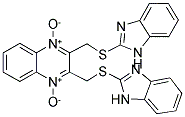 2,3-DI[(1H-BENZO[D]IMIDAZOL-2-YLTHIO)METHYL]QUINOXALINEDIIUM-1,4-DIOLATE Struktur