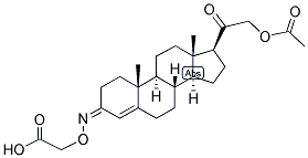 4-PREGNEN-21-OL-3,20-DIONE 21-ACETATE 3-O-CARBOXYMETHYLOXIME Struktur