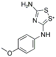 3-AMINO-5-(4-METHOXYANILINO)-1,2,4-DITHIAZOL-1-IUM Struktur