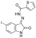 5-IODO-3-(THIOPHENE-2-CARBOXYLHYDRAZIDYL)-2-OXOINDOLINE Struktur