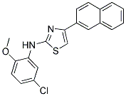 (5-CHLORO-2-METHOXYPHENYL)(4-(2-NAPHTHYL)(2,5-THIAZOLYL))AMINE Struktur