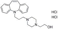 4-[3-(5H-DIBENZ[B,F]AZEPIN-5-YL)PROPYL]-1-PIPERAZINEETHANOL DIHYDROCHLORIDE Struktur