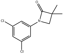 1-(3,5-DICHLOROPHENYL)-3,3-DIMETHYL-2-AZETANONE Struktur