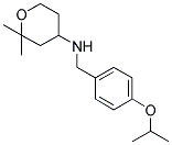 (2,2-DIMETHYL-TETRAHYDRO-PYRAN-4-YL)-(4-ISOPROPOXY-BENZYL)-AMINE Struktur