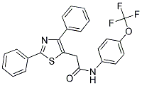 2-(2,4-DIPHENYL-1,3-THIAZOL-5-YL)-N-[4-(TRIFLUOROMETHOXY)PHENYL]ACETAMIDE Struktur