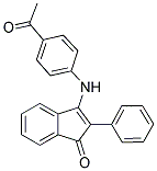 3-((4-ACETYLPHENYL)AMINO)-2-PHENYLINDEN-1-ONE Struktur