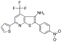 2-(4-NITROPHENYL)-6-THIOPHEN-2-YL-4-TRIFLUOROMETHYL-THIENO[2,3-B]PYRIDIN-3-YLAMINE Struktur