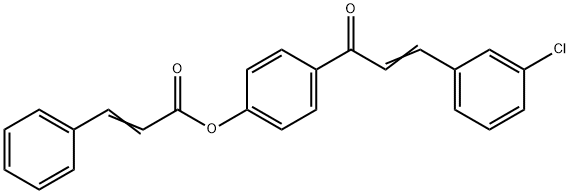 4-[3-(3-CHLOROPHENYL)ACRYLOYL]PHENYL 3-PHENYLACRYLATE Struktur