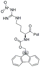 FMOC-ARG(NO2)-WANG RESIN Struktur