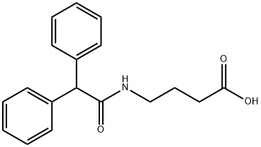 4-DIPHENYLACETYLAMINO-BUTYRIC ACID Struktur