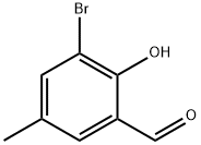 3-BROMO-2-HYDROXY-5-METHYL-BENZALDEHYDE Struktur