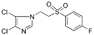 4,5-DICHLORO-1-(2-[(4-FLUOROPHENYL)SULFONYL]ETHYL)-1H-IMIDAZOLE Struktur