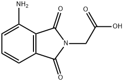 (4-AMINO-1,3-DIOXO-1,3-DIHYDRO-ISOINDOL-2-YL)-ACETIC ACID Struktur