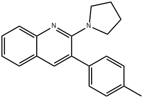 3-(4-METHYLPHENYL)-2-(1-PYRROLIDINYL)QUINOLINE Struktur