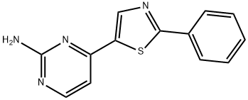 4-(2-PHENYL-1,3-THIAZOL-5-YL)-2-PYRIMIDINAMINE Struktur