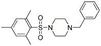 4-BENZYL-1-((2,4,6-TRIMETHYLPHENYL)SULFONYL)PIPERAZINE Struktur