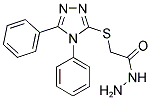 (4,5-DIPHENYL-4H-[1,2,4]TRIAZOL-3-YLSULFANYL)-ACETIC ACID HYDRAZIDE Struktur