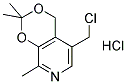 5-CHLOROMETHYL-2,2,8-TRIMETHYL-4H-[1,3]DIOXINO-[4,5-C]PYRIDINE HYDROCHLORIDE Struktur