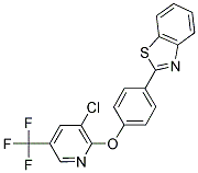 2-(4-BENZOTHIAZOL-2-YLPHENOXY)-3-CHLORO-5-(TRIFLUOROMETHYL)PYRIDINE Struktur