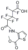 2,2,3,3,4,4-HEXAFLUORO-4-(N-(2-(METHOXYCARBONYL)(3-THIENYL))CARBAMOYL)BUTANOIC ACID Structure