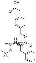 BOC-D-PHE-O-CH2-PHI-CH2-COOH Struktur