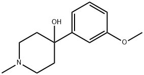 4-HYDROXY-4-(3-METHOXYPHENYL)-1-METHYLPIPERIDINE Struktur