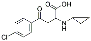 4-(4-CHLOROPHENYL)-2-(CYCLOPROPYLAMINO)-4-OXOBUTANOIC ACID Struktur