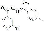 O1-[(2-CHLORO-4-PYRIDYL)CARBONYL]-4-METHYLBENZENE-1-CARBOHYDROXIMAMIDE Struktur