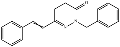 2-BENZYL-6-STYRYL-4,5-DIHYDRO-3(2H)-PYRIDAZINONE Struktur