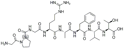 GLY-PRO-GLY-ARG-ALA-PHE-VAL-THR Struktur