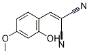 2-[(2-HYDROXY-4-METHOXYPHENYL)METHYLENE]MALONONITRILE Struktur