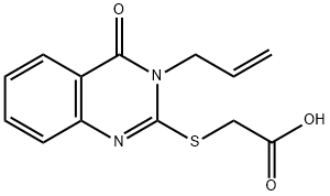 (3-ALLYL-4-OXO-3,4-DIHYDRO-QUINAZOLIN-2-YLSULFANYL)-ACETIC ACID Struktur