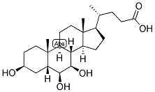 5BETA-CHOLANIC ACID-3BETA,6BETA,7BETA-TRIOL Struktur