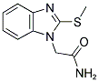 2-[2-(METHYLTHIO)-1H-BENZIMIDAZOL-1-YL]ACETAMIDE Struktur