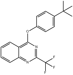 4-(TERT-BUTYL)PHENYL 2-(TRIFLUOROMETHYL)-4-QUINAZOLINYL ETHER Struktur