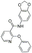 N-BENZO[3,4-D]1,3-DIOXOLEN-5-YL(2-PHENOXY(3-PYRIDYL))FORMAMIDE Struktur