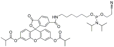 FLUORESCEIN-1-PHOSPHORAMIDITE Struktur