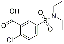 2-CHLORO-5-DIETHYLSULFAMOYL-BENZOIC ACID Struktur